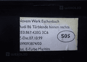 A4 B6 B7 01-07 listwa dekor prawy tył 8E0867420G radom 3