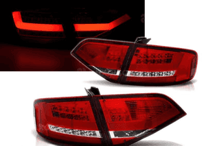 Lampy Tylne AUDI A4 B8 08-11 SEDAN RED WHITE LED 1