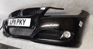 Zderzak przód przedni bmw E90 E91 seria 3 lift fl schwarz 2 ii halogeny 3