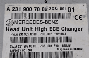 Mercedes-Benz Radio Nawigacja Multimedia HIGH ECE A2319007002 4