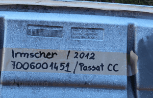Dyfuzor spoiler zderzaka tylnego irmscher vw passat cc lift 7006001451 2012 13