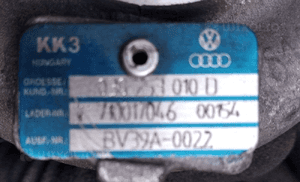 VW Golf V Touran A3 1.9 TDI 105KM turbosprezarka   038253010D 038253016K 2