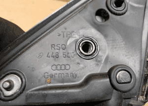 Lusterko zewnętrzne prawe Audi A6 C6 5 PIN UK LZ3G 7
