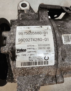 Peugeot 308 2015 2.0 9675655880-01 9809274280-01 kompresor klimatyzacji 4