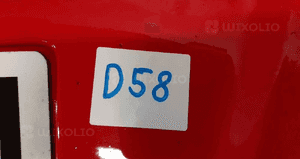 Zderzak przód przedni do opel astra h 3 lift fl iii Y547 czerwony halogeny 2