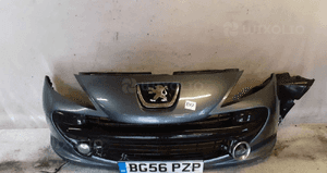 * ZDERZAK PRZÓD PRZEDNI DO PEUGEOT 207 URBAN MOVE HALOGENY EZWD SZARY 1