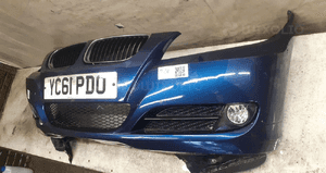 Zderzak przód przedni bmw E90 E91 lift fl niebieski montego blau halogeny 3