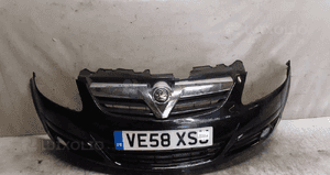 Zderzak przód przedni do opel corsa d halogeny Z20R czarny 1