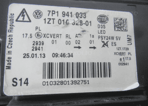 Lampa przednia przód prawa lewa vw touareg ii bi-xenon 7P1 2010-2014 21