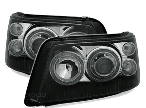 Lampy Reflektory VW T5 03-09 BLACK H7/H1 DEPO 3