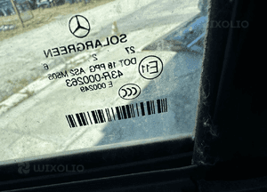 MERCEDES s 221 drzwi tyl zamek long prawe srebrne 775 7