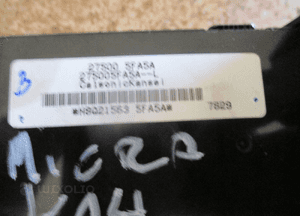 Panel klimatyzacji nissan micra K14 275005FA5A 3