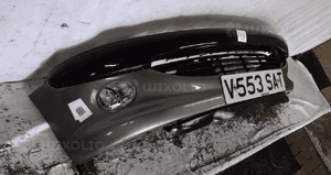 Zderzak przód przedni do peugeot 206 eza brudny srebrny halogeny 4