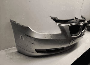 Zderzak przód przedni bmw E60 E61 seria 5 lift fl titansilber srebrny pdc czujniki spryskiwacze lamp xenon halogeny 5