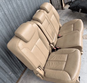 mercedes GL x 164 kanapa 2/1 tylna zagłówek siedzisko fotel skórzany BEŻOWA beż 3