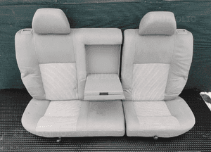 Fotele Fotel Kanapa Welur Jasne Siwe Podlokietnik VW Golf IV 4 3 drzwi komplet 29