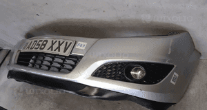 Zderzak przód przedni do opel astra h 3 iii lift fl halogeny Z157 srebrny 3