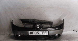 Zderzak przód przedni renault scenic 2 ii NV676 czarny halogeny 1