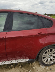 Drzwi lewy tyl kompletne bez malowania w kolor vermilionrot bmw X6 1