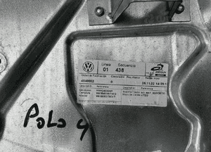 Podnośnik szyby prawy lewy przód tył Vw Polo 4 IV 01-09r 13