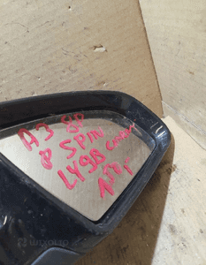 Lusterko prawe 5 pin audi A3 8P LY9B czarny 2