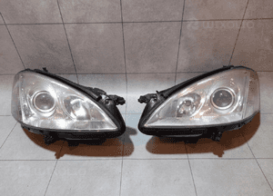 Mercedes W221 lampa prawa przed lift oryginał igła 2