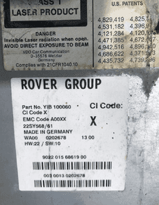 Czytnik nawigacji navi YIB100060 RANGE ROVER 2 II LP P38 4