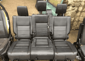 Siedzenia skórzane czarne komplet 7-osobowy LAND ROVER DISCOVERY 3 III 5