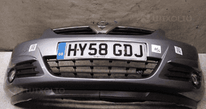 Zderzak przód przedni opel corsa d Z166 fiolet fioletowy halogeny 1