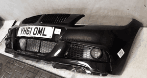 Zderzak przód przedni bmw E90 E91 lift fl m pakiet ///m halogeny czarny schwarz 2 3