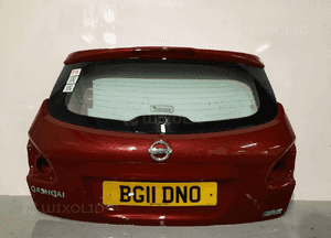 Klapa tył tylna bagażnika nissan qashqai J10 najg bordo bordowa 5