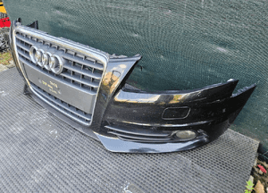 Zderzak Przód Przedni S-Line Czarny LZ9Y Atrapa Gril Kratki Halogeny Audi A4 B8 Sedan Kombi 08 6