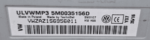 VW Volkswagen Polo Radio RCD210 5M0035156D 5M0035156DX Nowe Oryg 6