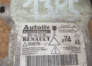 MODUŁ SENSOR AIR BAG RENAULT LAGUNA II 8200687756 2
