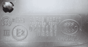 Citroen C3 ii 2009- 55 pin lusterko prawe E20207156 7