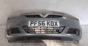 Zderzak przód przedni do opel corsa d halogeny Z163 szary 1