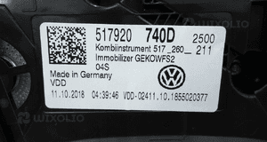 LICZNIK ZEGARY VOLKSWAGEN SPORTSVAN 47566KM 517920740D 5