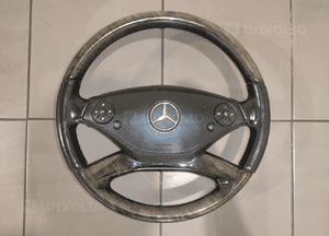 Mercedes s-klasa W221 W216 lift kierownica multi łopatki skóra drewno ideał 4