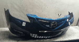 Zderzak przód przedni do mazda 3 5D 5 drzwi hb 34J niebieski spryskiwacze lamp xenon halogeny 3