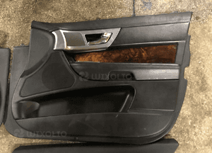 Boczki drzwi komplet czarne Jaguar XF X250 4