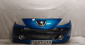 Zderzak przód przedni do peugeot 207 halogeny urban move kmf niebieski błękitny 1