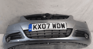Zderzak przód przedni do opel corsa d halogeny Z163 szary 1