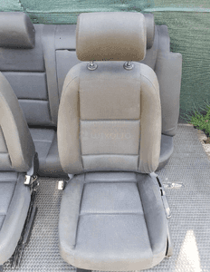 Fotele Fotel Kanapa Nieskladana Welur Czarne Soul Podlokietnik Audi A4 B6 Sedan Komplet 4