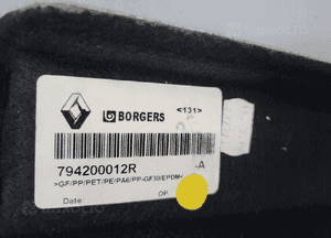 PÓŁKA Bagażnika tył tylna jasna Renault Scenic III 3 krótki 09- 794200012R 5