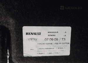 Megane iii kombi podłoga bagażnika 849020031R 7