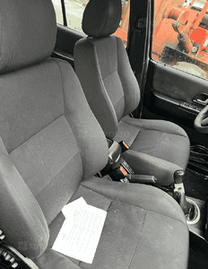 Siedzenia fotele komplet materiał czarne Land Rover Freelander 5-drzwiowy