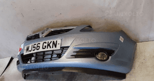 Zderzak przód przedni opel corsa d Z21C błękitny halogeny 4
