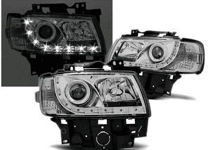 Lampy Reflektory VW T4 96-03 BUS RINGI CHROM 1