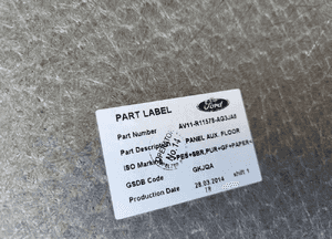 WYKŁADZINA PÓŁKA BOCZKI PLASTIKI bagażnika tył tylna Ford B-Max BMax 12- 3