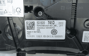 Licznik zegary vw golf vii 7 5G 45524KM 5G1920741D 5